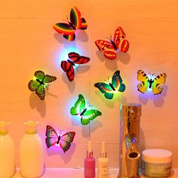 Világító LED pillangó szett - 10 darab