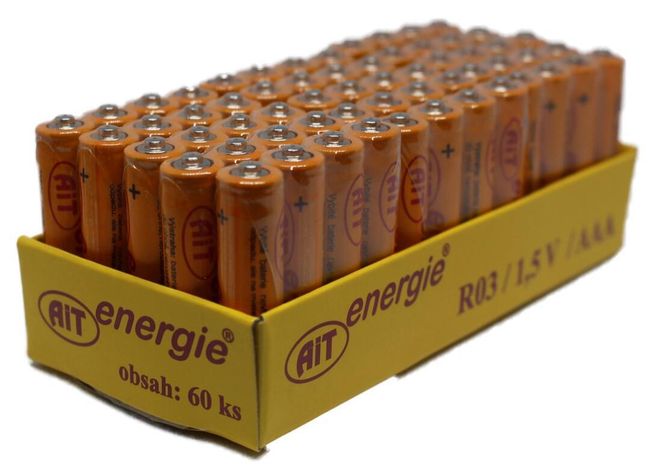 Nové Baterie AIT Energie AAA, 60ks RV_92 1