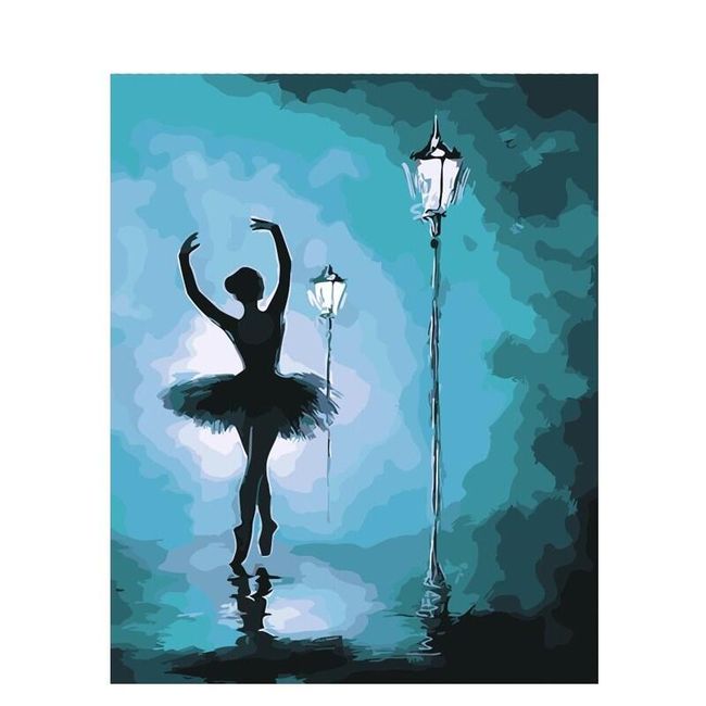 Festés számok alapján - balerina az utcán 1