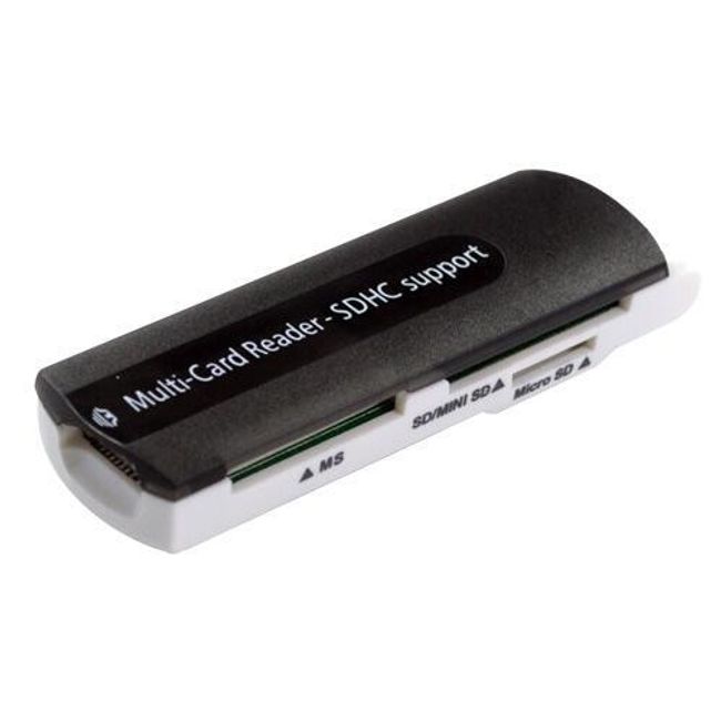 Uniwersalny czytnik kart pamięciowych do USB - czarny 1