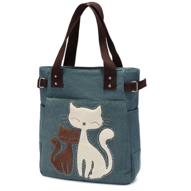 Módní kabelka s kočičkami - 3 barvy 1