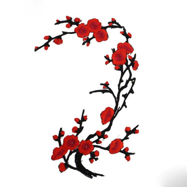 Emblemă cu crenguță de flori - 11 culori 1