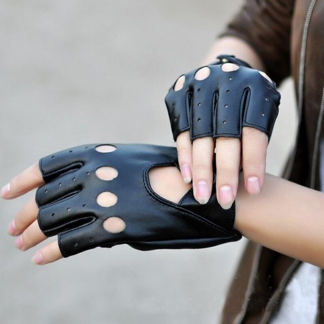 Mănuși din piele sintetică pentru femei TF1582 1