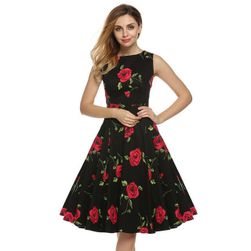 Rochie de vară florală în stil swing - 21 variante