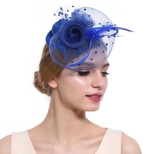 Formal hat with a vail Ofelie 1