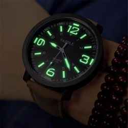 Męski zegarek z fluorescencyjną tarczą
