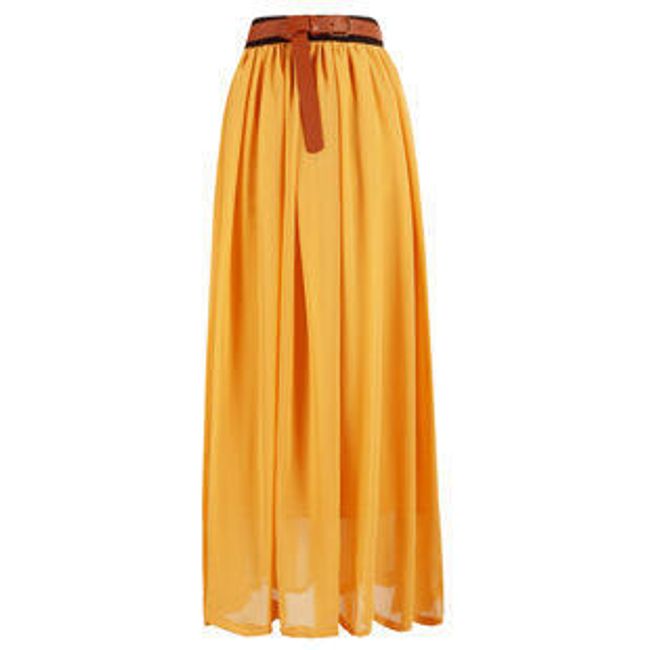 Lehoučká jednobarevná sukně - 9 barev 1