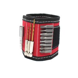 Magnetický náramek pro opraváře - červený