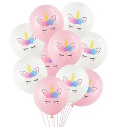 1 komplet balonov za rojstni dan samoroga SS_32998374835-10pcs B