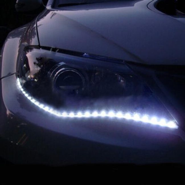 Świecące LED taśma do samochodu - 2 sztuki 1