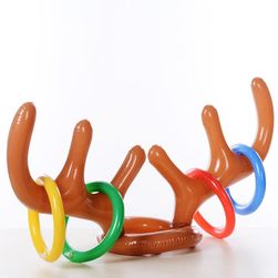 Inflatable reindeer antler ring toss game FG01