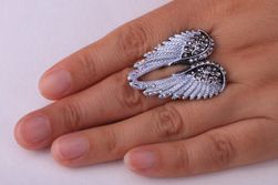 Dámský prsten - andělská křídla