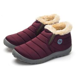 Unisex zimné topánky s kožúškom - Červená - 6, Veľkosti OBUV: ZO_231954-38