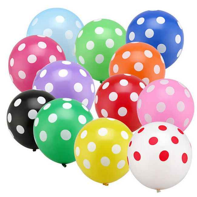 Sada balónků s puntíky 1