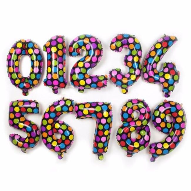 Hliníkové balónky s puntíky 1