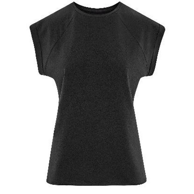 Черна класическа памучна тениска, размери XS - XXL: ZO_253939-XS 1
