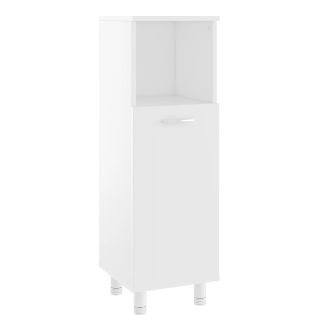 Koupelnová skříňka bílá 30 x 30 x 95 cm dřevotříska ZO_802615-A 1