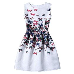 Rochie de vară pentru doamne cu fluturi colorați