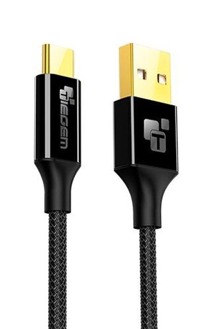 USB кабел с USB-C конектор, оплетен с найлон 1