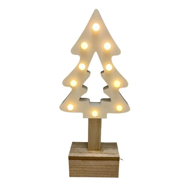 Dekorácie - LED stromček - Biele Vianoce ZO_189021 1