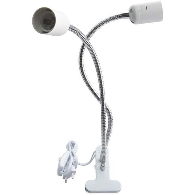 Лампа с щипка - Klarlight E27 с кабел и ключ - EU щепсел ZO_187611 1