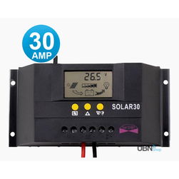 Regulator de încărcare solară Solar 30A, 12V/24V cu afișaj LCD ZO_239575