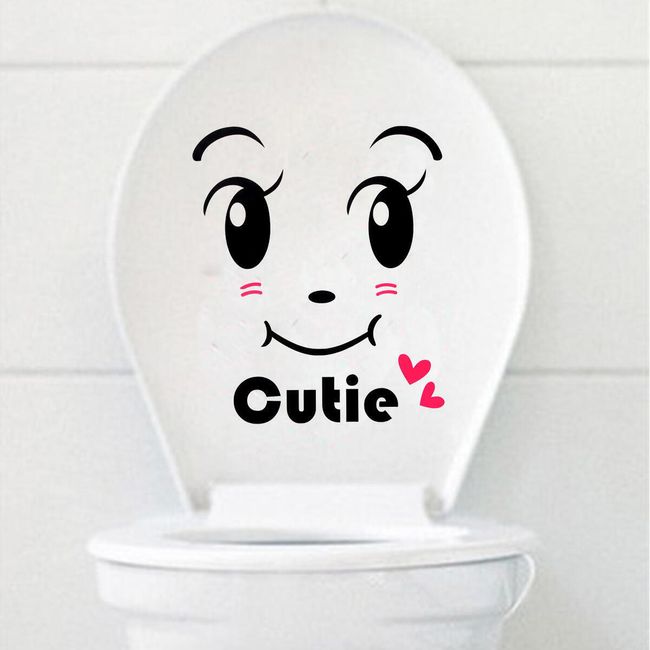Samolepka na záchod s nápisem Cutie 1
