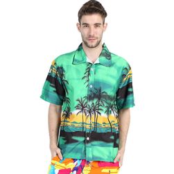 Pánská barevná košile v havaiském stylu