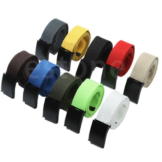 Plátěný pásek pro pány s přezkou - různé barvy 1