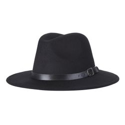 Eleganten klobuk s paščkom - 8 barv