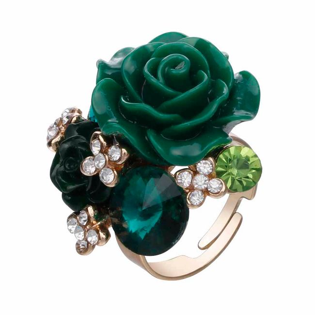 Dámsky prsteň s ružami 1