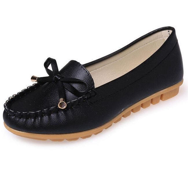 Дамски мокасини с панделка Black, Размери на обувките: ZO_228528-39 1