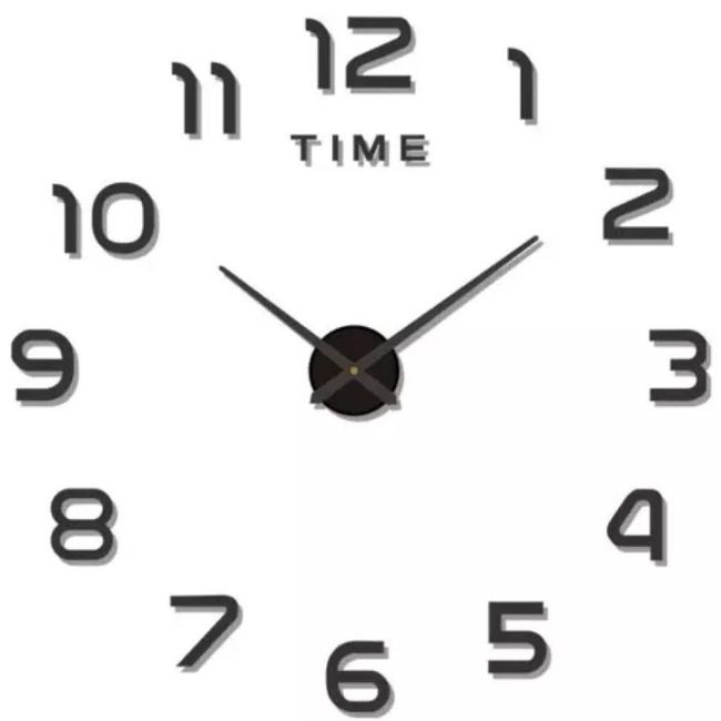Часовник със стикер на стената 3D ZO_255379 1
