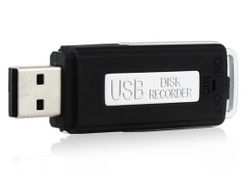 USB hangrögzítő 8 GB flash meghajtóval