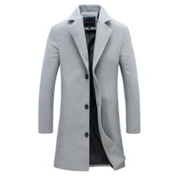 Płaszcz męski Emmett Grey - rozmiar 3, Rozmiary XS - XXL: ZO_234060-M