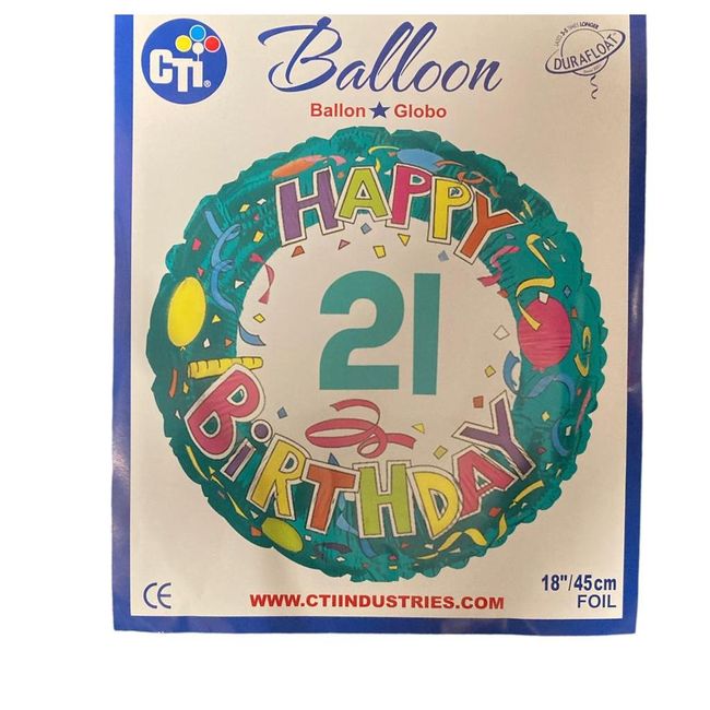 Party balónek - Happy Birthday 21 ZO_217038 1