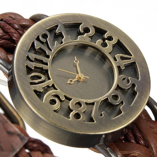 Oryginalny zegarek z paskiem z sztucznej skóry 1