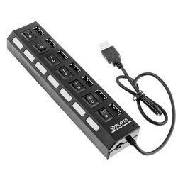 Vysokorychlostní USB hub se sedmi porty - 2 barvy