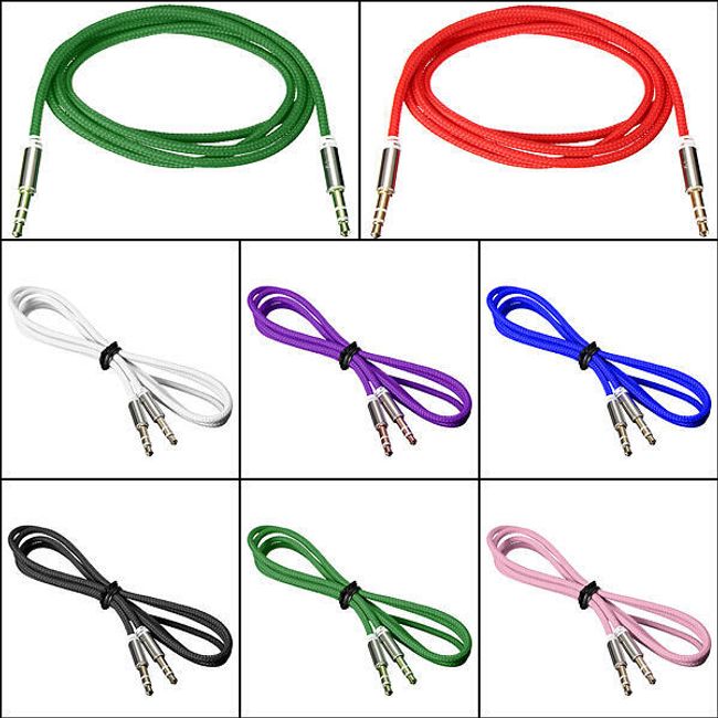 Kabel połączeniowy jack 3,5 mm - 7 kolorów 1