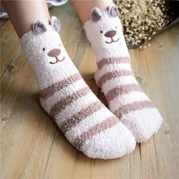 Dámské teplé ponožky - různá zvířátka