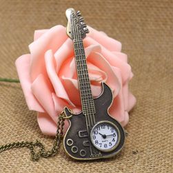 Zegarek kieszonkowy w kształcie gitary