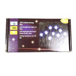 Taśma świetlna LED zewnętrzna - 80 diod LED - niebieska transmisja IP44 ZO_XDKO80544