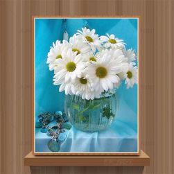 DIY картина от мъниста - цветя