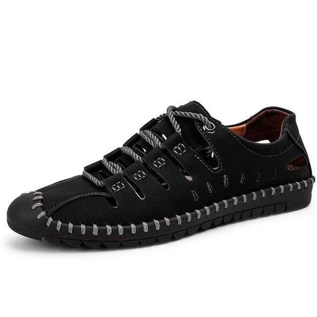 Pánske sandále Delaine Black - veľkosť 40, Veľkosti obuvi: ZO_226155-40 1