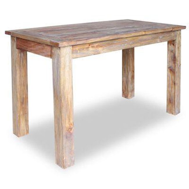 Blagovaonski stol od punog recikliranog drva 120 x 60 x 77 cm ZO_244496 1