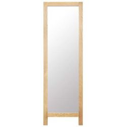 Stojací zrcadlo 48 x 46,5 x 150 cm masivní dubové dřevo ZO_247454-A