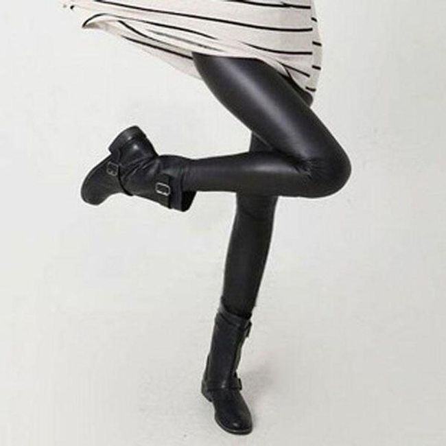 Női fényes leggings - műbőr, XS - XXL méret: ZO_221796-2XL 1