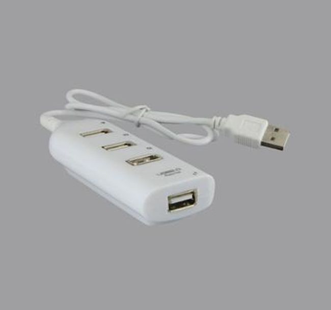 USB HUB 4-portový bílý 1