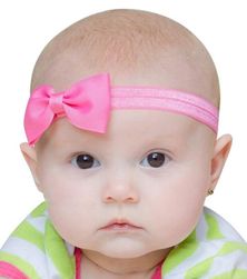 Slatka traka za glavu za bebe - 17 varijanti boja