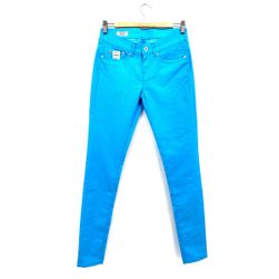 Damskie/dziewczęce płócienne spodnie skinny fit Pixie, niebieski, Rozmiary Spodnie: ZO_741bc5d2-179b-11ec-a04e-0cc47a6c9370